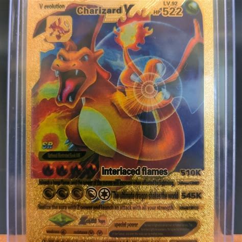 1995 charizard v gold foil.